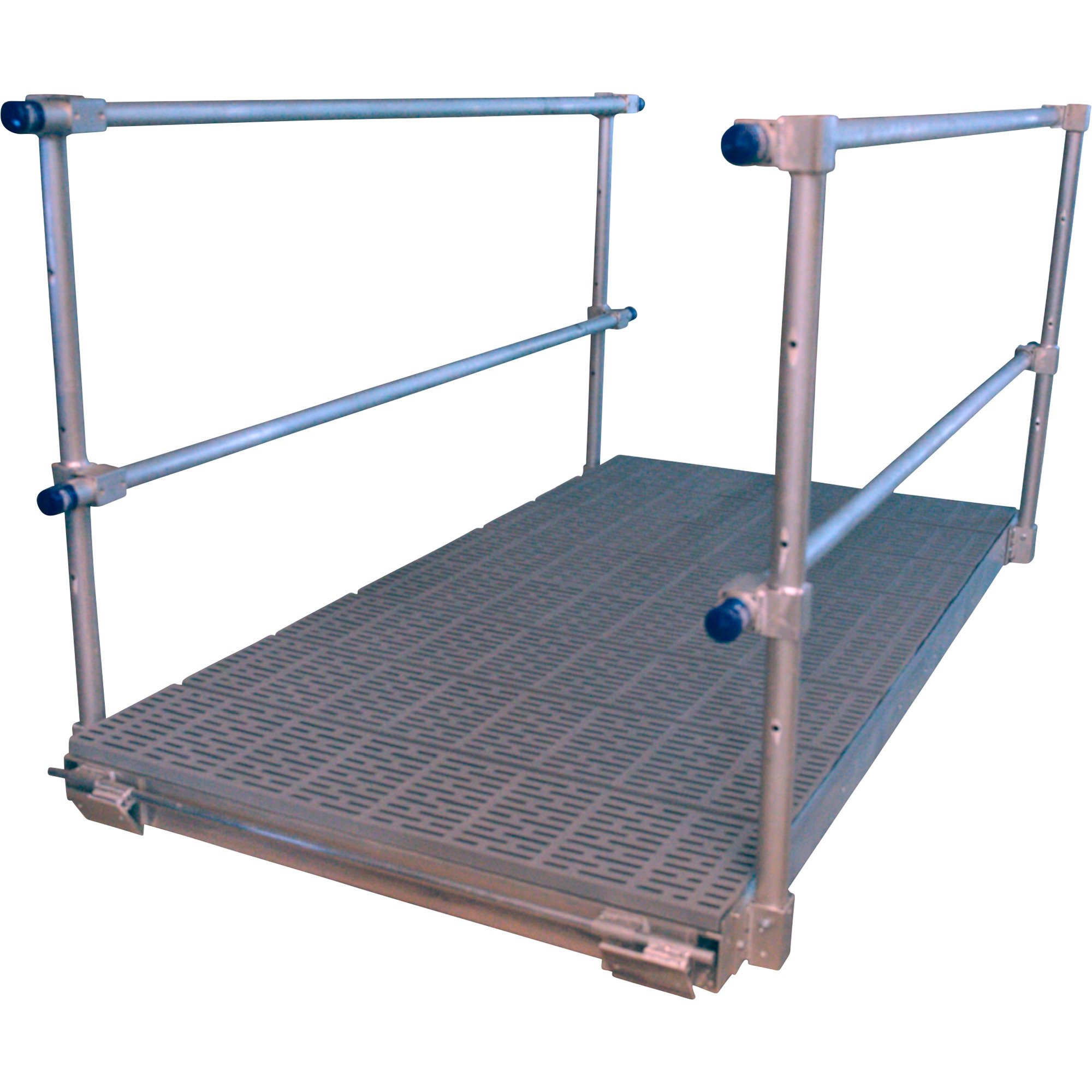 Patriot Docks Modular Aluminum Gangway Kit — Poly Deck, 4ft.W x 8ft.L